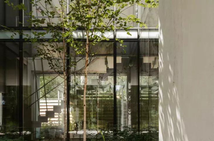 serce domu stanowi wewnętrzne patio