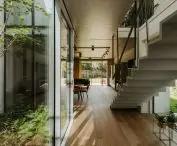almost every part of the building has a view of the greenery