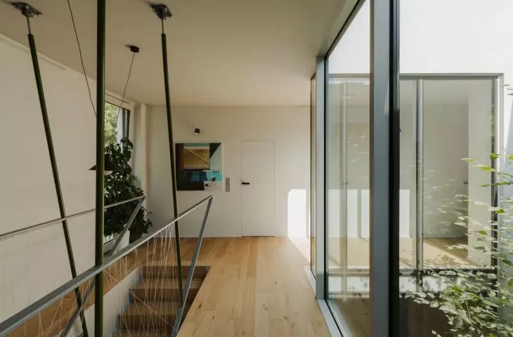 on the first floor there are private rooms of the householders