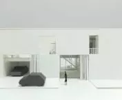 mock-up photo; east elevation