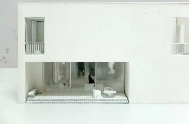 photo of mock-up; terrace
