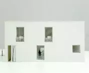 mock-up photo; north elevation