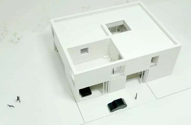 photo of the mock-up; top view