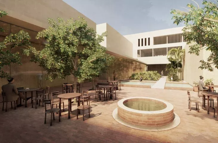 Museum of Experience, courtyard