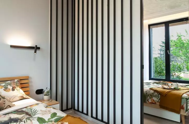 Bedroom interior full of light