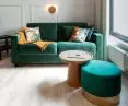 Velvet sofa