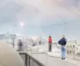 Cinema of the future in Lodz, view after the roof is opened