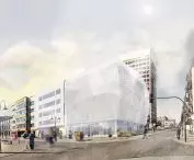 Cinema visible from Piotrkowska Street 