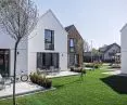 Green spaces between houses