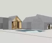 Jura house, glazing of the living area