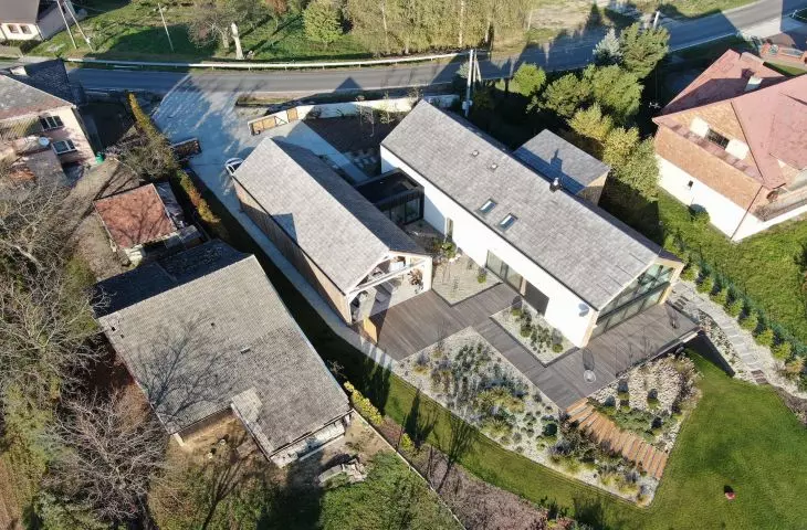 House in Bochnia, bird's eye view