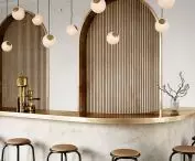 Bright Spot lamp shades in public spaces