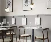 Bright Spot lamp shades in public spaces
