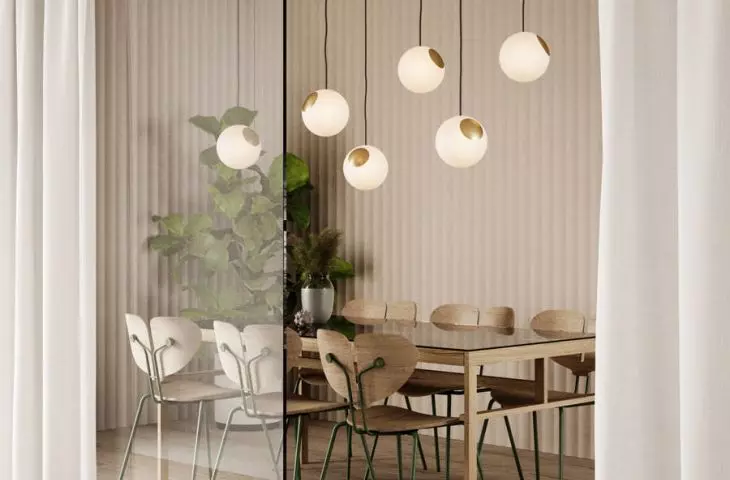 Bright Spot lamp shades in public spaces