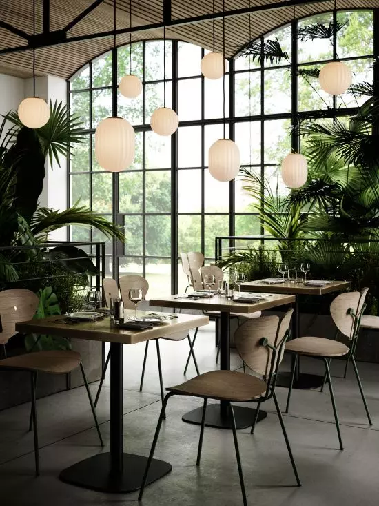 Klosze lamp Bright Modeco w&nbsp;przestrzeniach publicznych