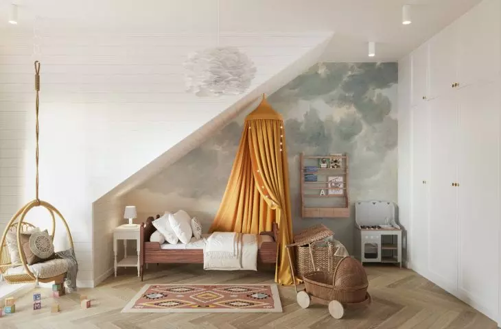 Styl boho w pokoju dziecięcym