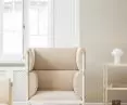 STILT armchair with high backrest