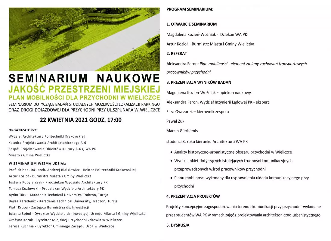 Plan seminarium
naukowego