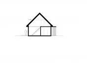 Single-family house in Mraczow, cross-section