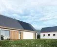 Single-family house with shed