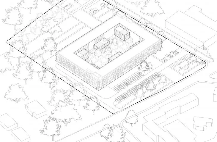 Projekt SafeHouse, aksonometria