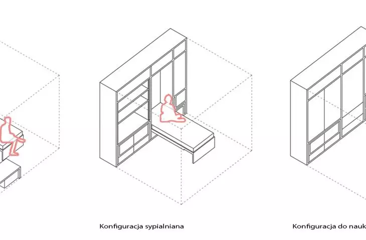 Projekt SafeHouse, przekształcalny mebel