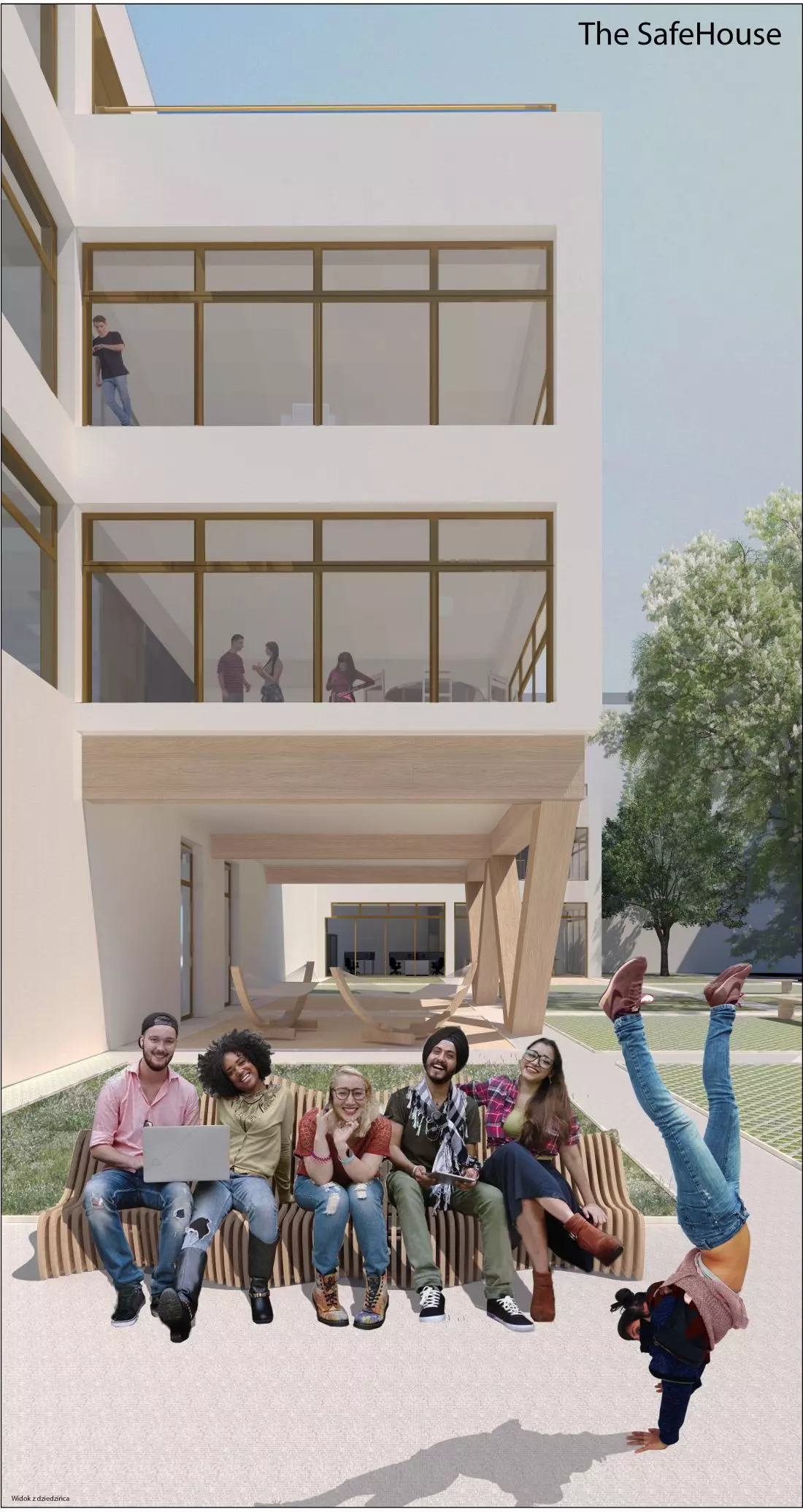 Projekt SafeHouse,
dziedziniec