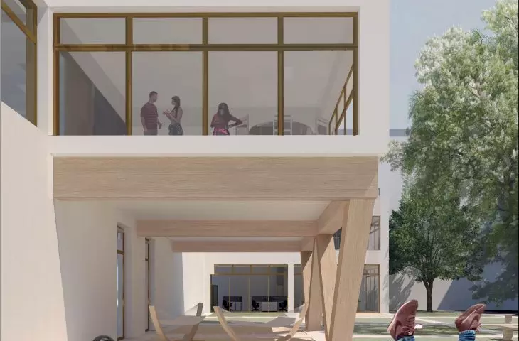 SafeHouse project, courtyard