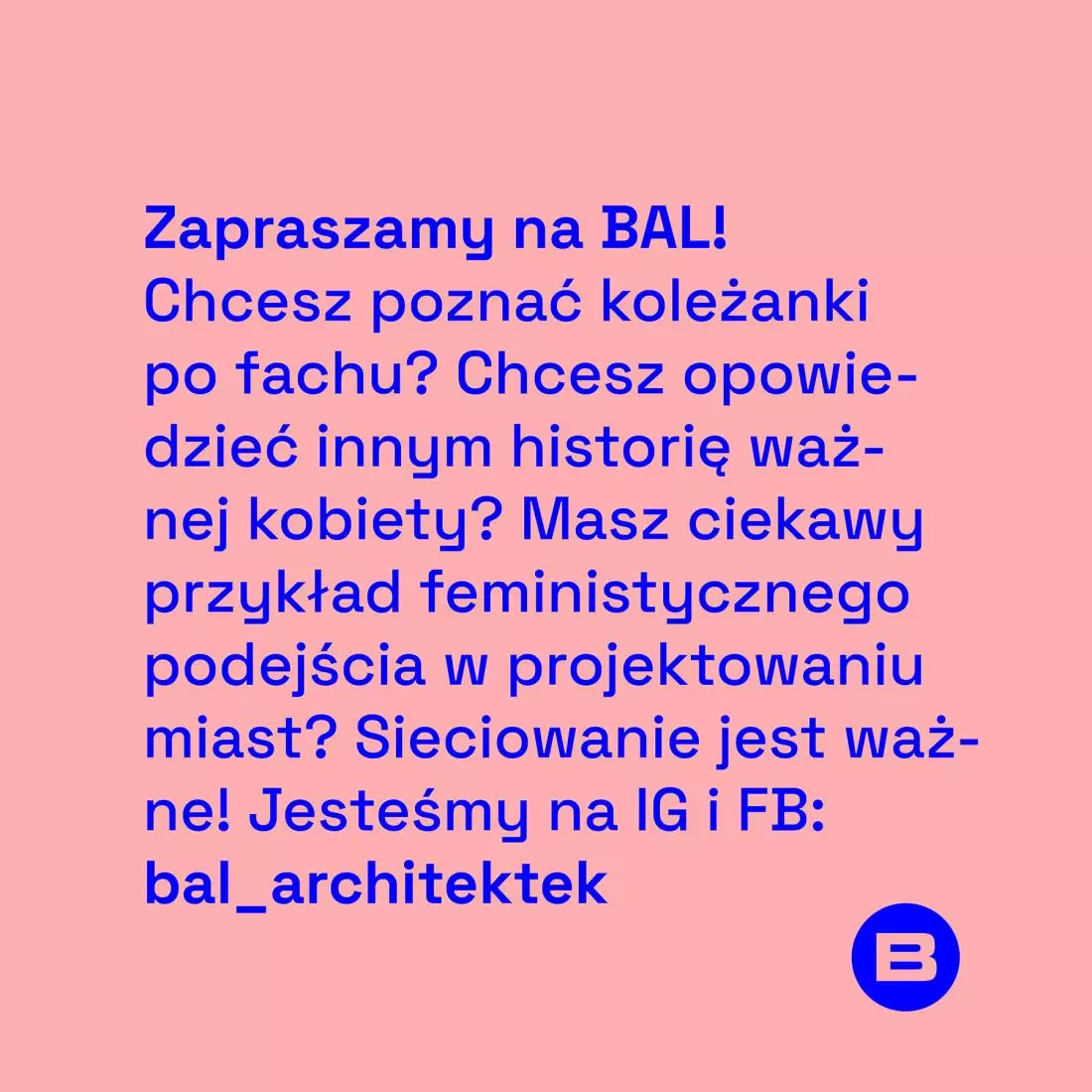 zaproszenie na BAL
