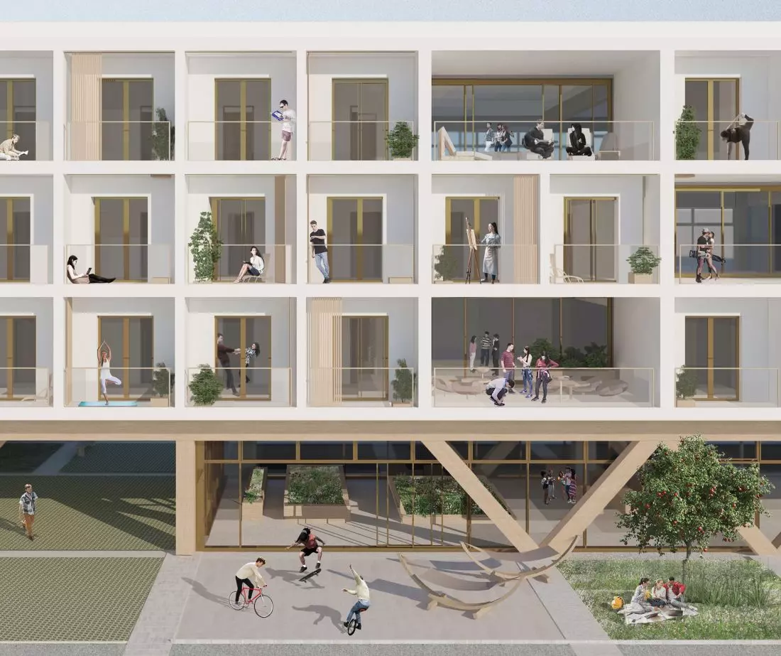 Projekt SafeHouse,
budynek od strony ogrodu