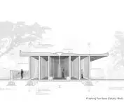 Cross-section of the Pavilion of Mourning