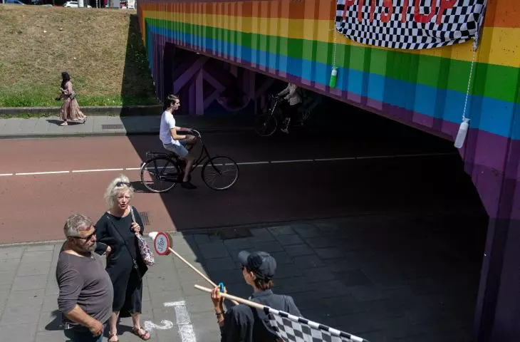 Urban interventions, or conversations with the residents of Eindhoven (Pit-stop project for the future)
