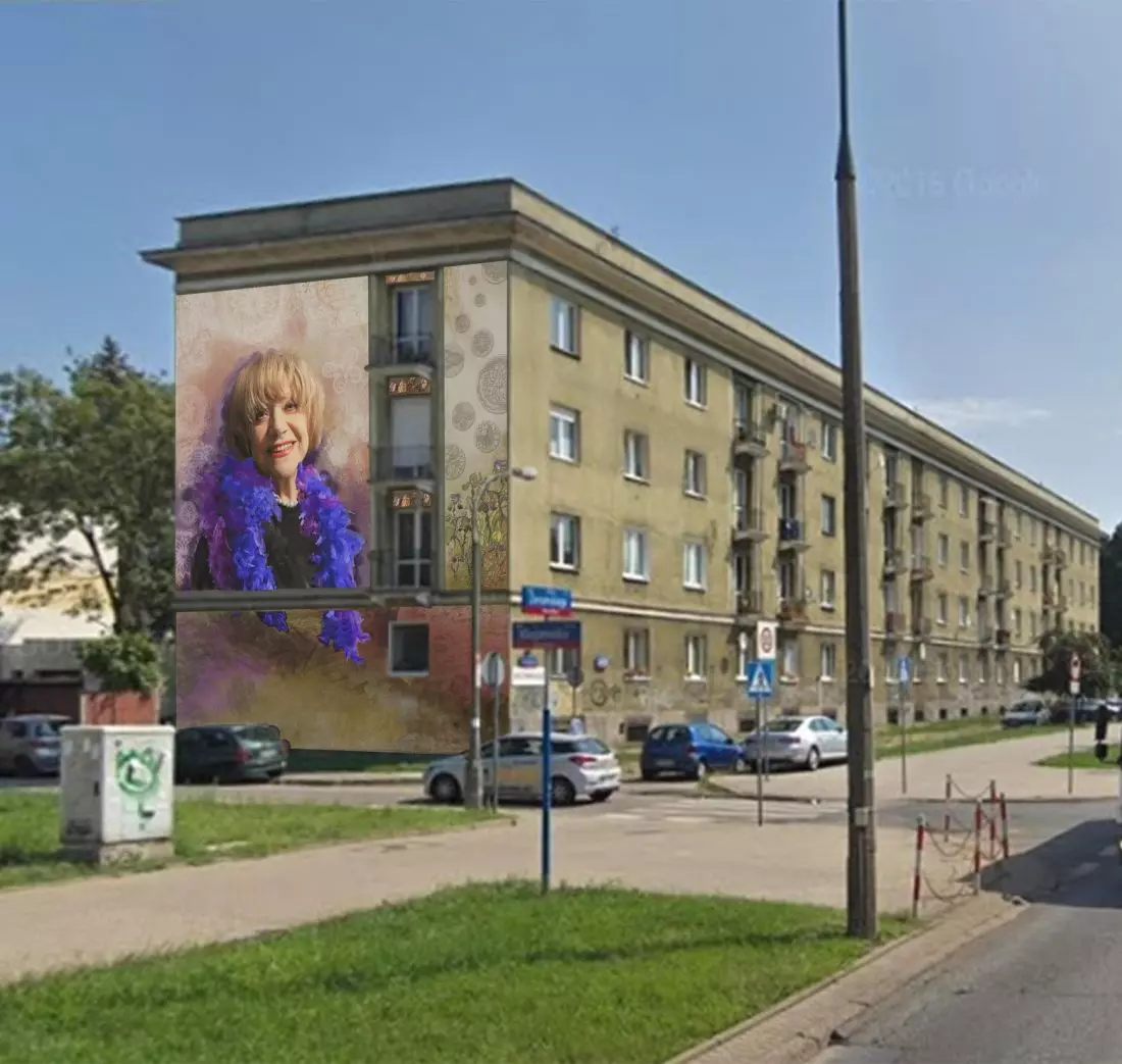 Wizualizacja muralu - Sienkiewicz
