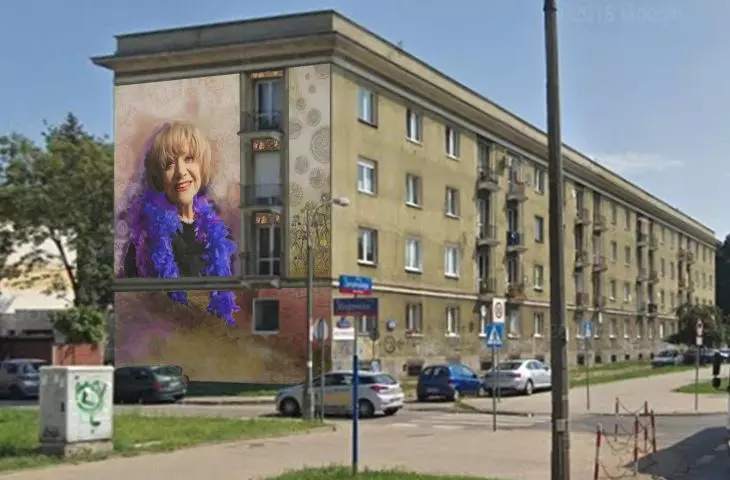 Projekt muralu - Krystyna Sienkiewicz