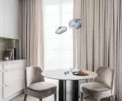In the kitchen there is a stone table