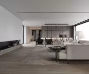 minimalistyczne i jasne wnętrze projektu KUOO architects