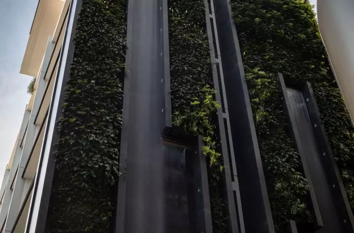 A wall with a waterfall in Sydney