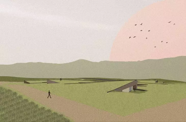 The facility has been divided into five terraces
