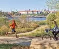 A path for running and recreation along the Vistula River