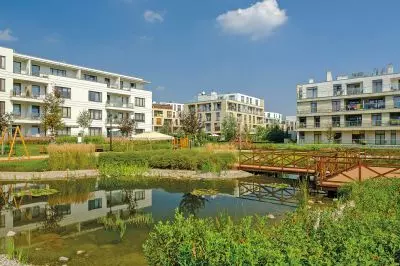 laureat of the Warsaw in flowers and greenery competition - estate Under the Crown of the Republic