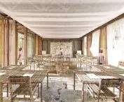 Interior of one of the designed classrooms