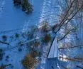 Wildcat cabin during winter