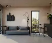 Minimalist cottage interior