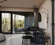 Large window and terrace view
