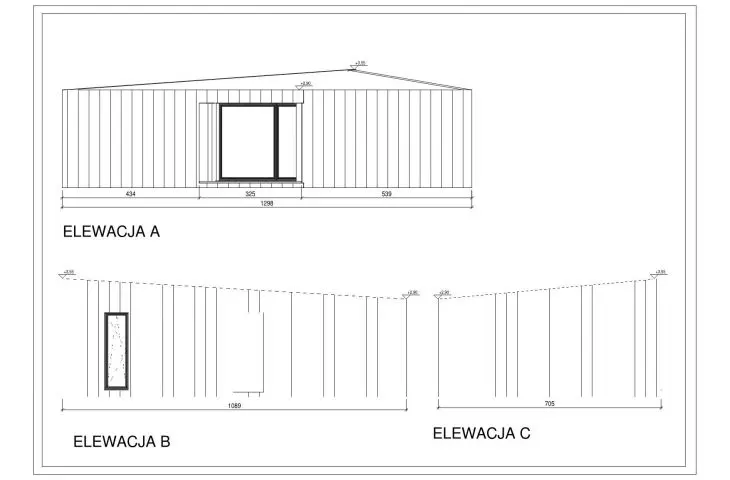 Wildcat house, elevations