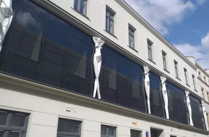 Elevation of the building at 6 Włókiennicza Street, proj.: Formart Pracownia Architektury 