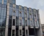 postmodern facades of lodz buildings