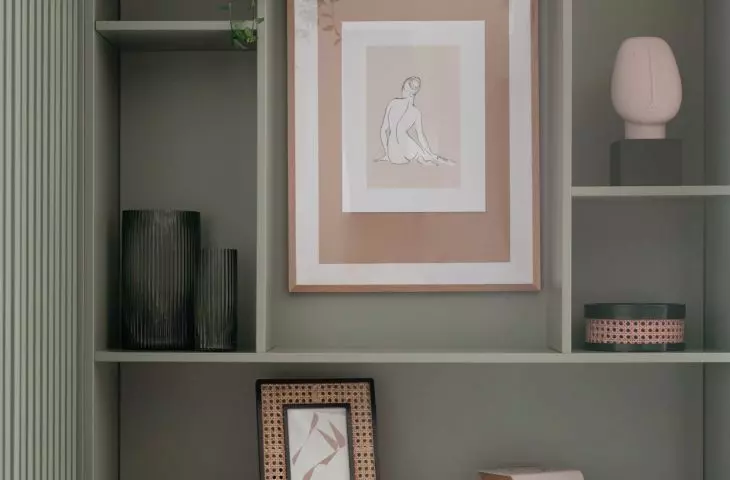 living room bookcase