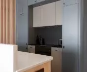 curved furniture in the kitchen