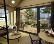 visualization of the interior of one of the cottages